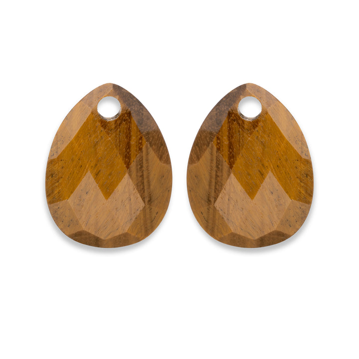 Tiger Eye Afterglow Pierres d'oreille