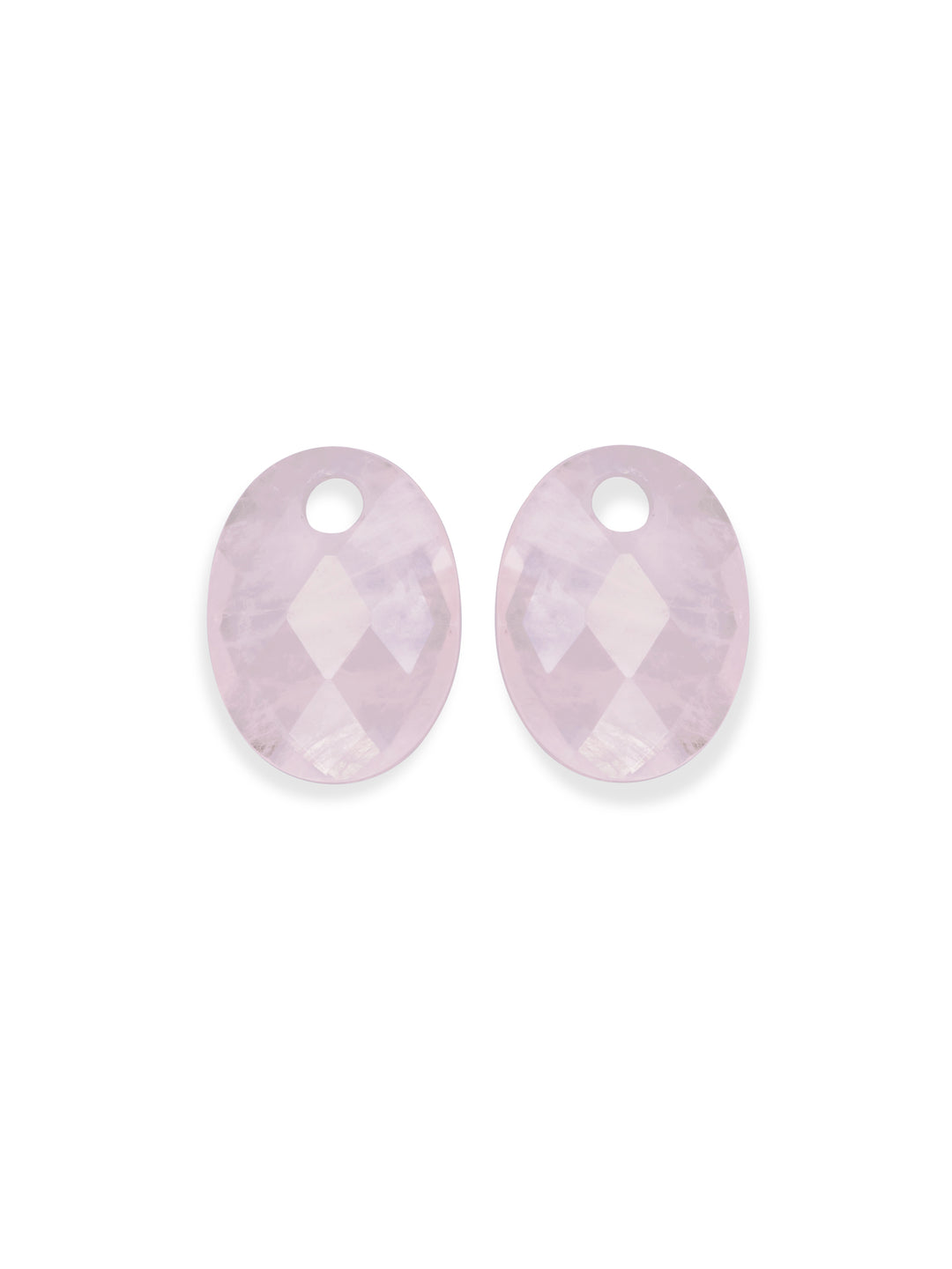 Rose Quartz Medium Oval oorbel edelstenen