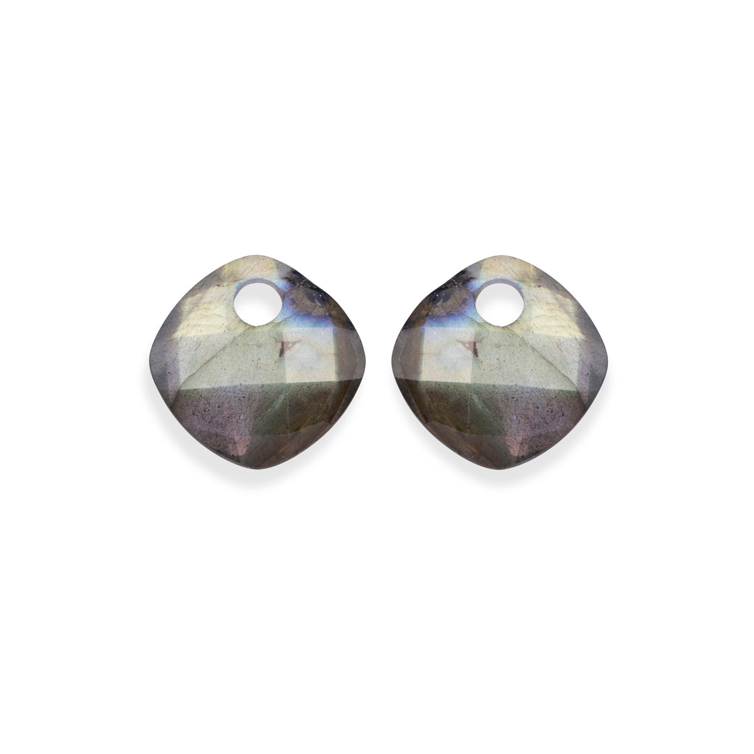 Labradorite Cushion Cut Earring Gemstones