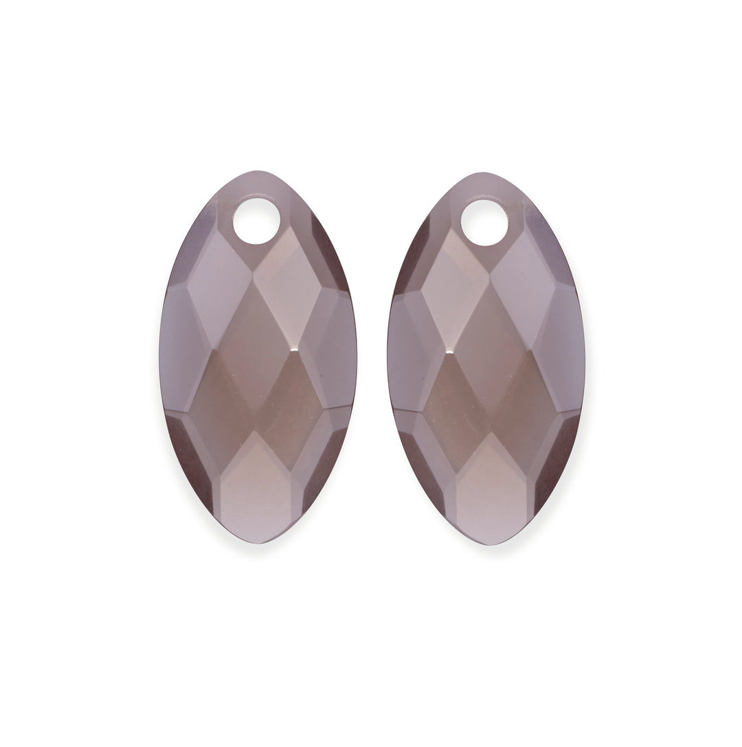 Smoky Quartz Leaf Earring Gemstones