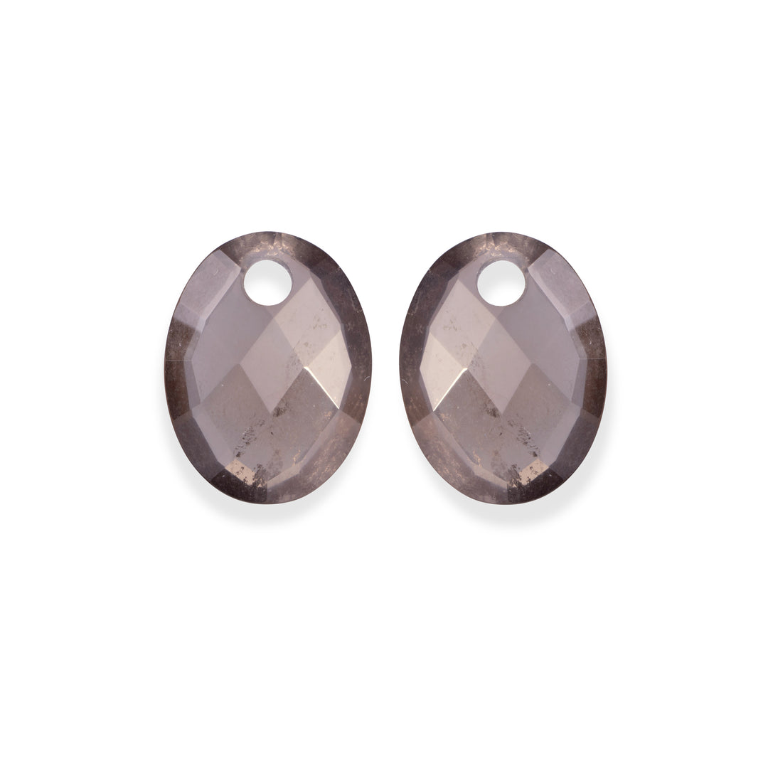 Smoky Quartz Medium Oval Earring Gemstones