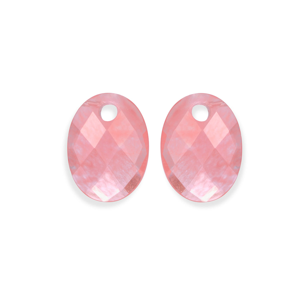 Cherry Quartz Medium Oval Earring Gemstones
