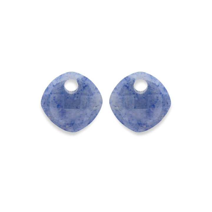 Blue Aventurine Cushion Cut Earbel precious stones