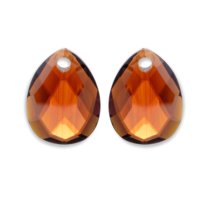 Citrine Quartz Afterglow Pierres d'oreille