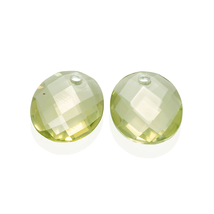 Lemon Quartz Large Oval Earring Gemstones