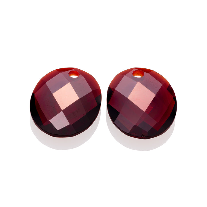 Ruby Quartz Large Oval Earring Gemstones