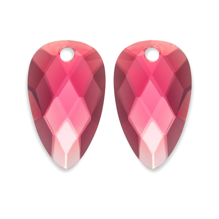 Fuchsia Quartz Blossom Pierres d'oreille