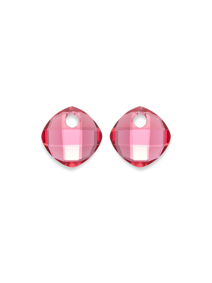 Fuchsia Quartz Cushion Cut oorbel edelstenen