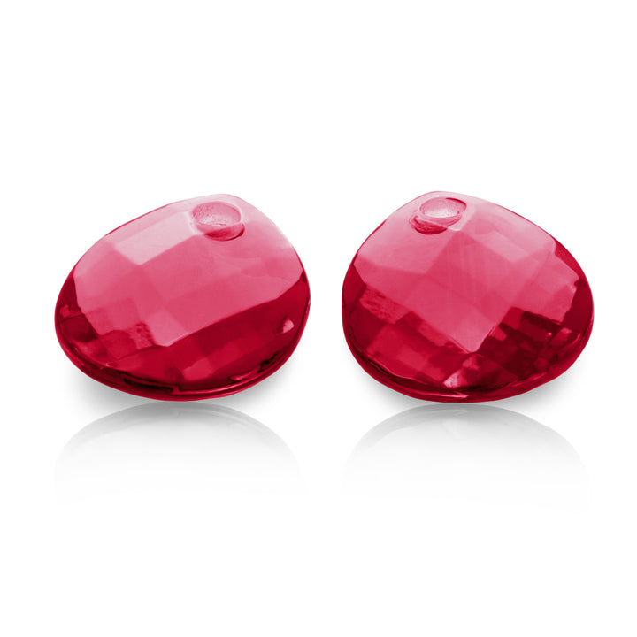 Fuchsia Quartz Afterglow Pierres d'oreille