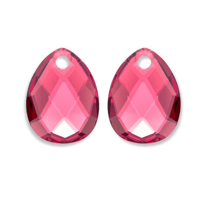 Fuchsia Quartz Afterglow Ohrringe-Edelsteine