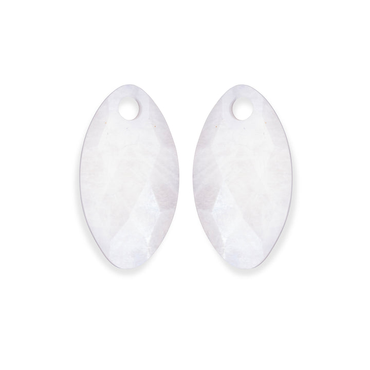 Moonstone Leaf Earring Gemstones