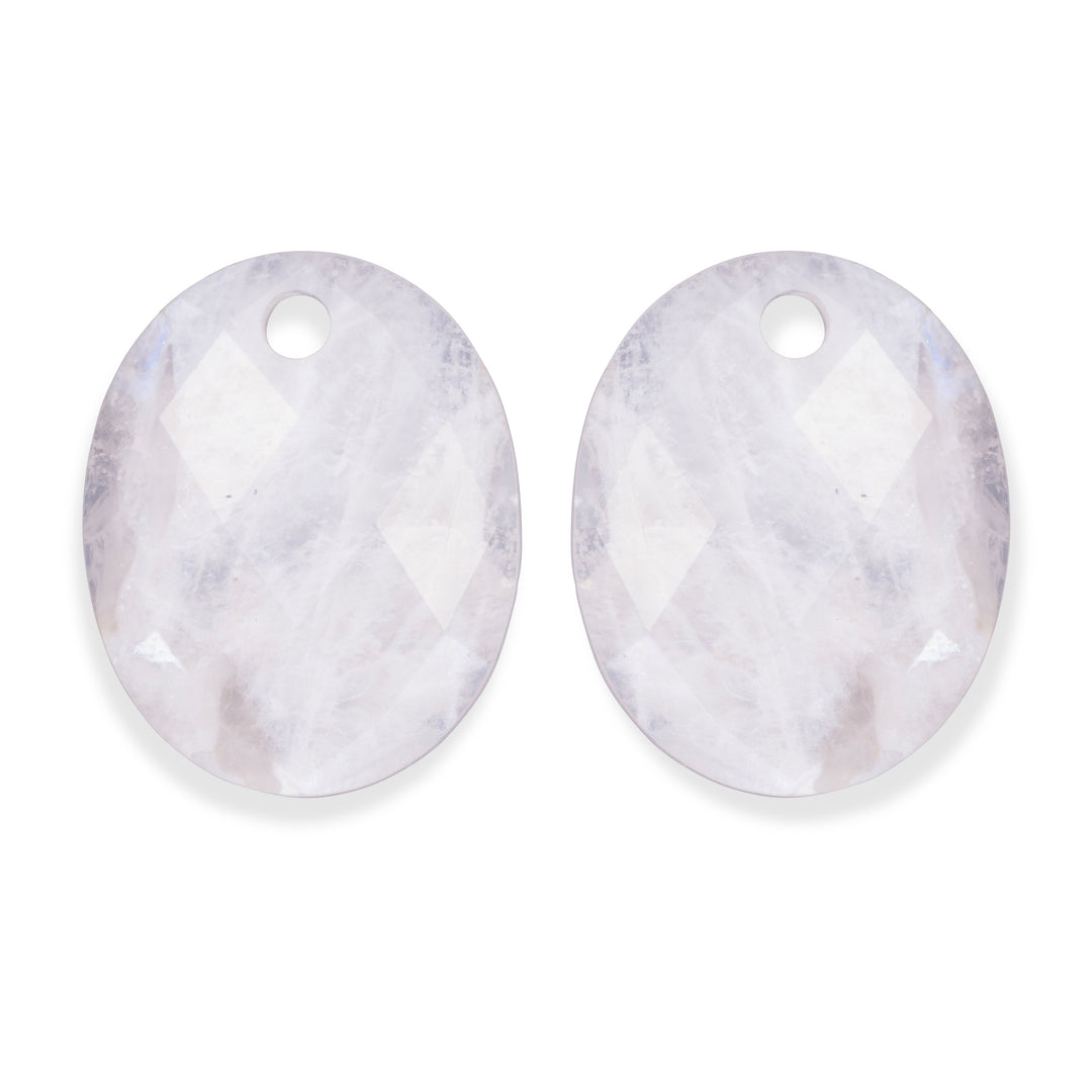 Moonstone Large Oval Earring Gemstones