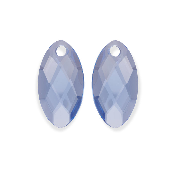 Aquamarine Quartz Leaf Earring Gemstones