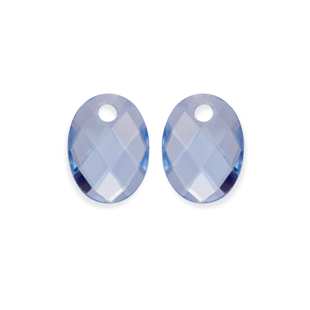 Aquamarine Quartz Medium Oval Earring Gemstones