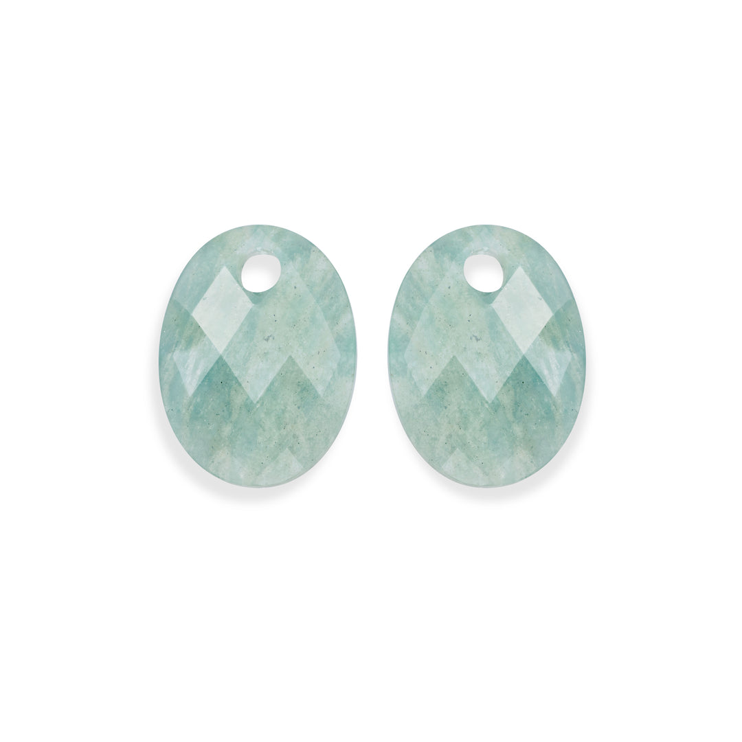 Rich Green Amazonite Medium Oval Earring Gemstones