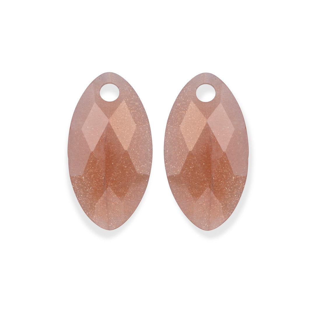 Sunstone Leaf Earring Gemstones
