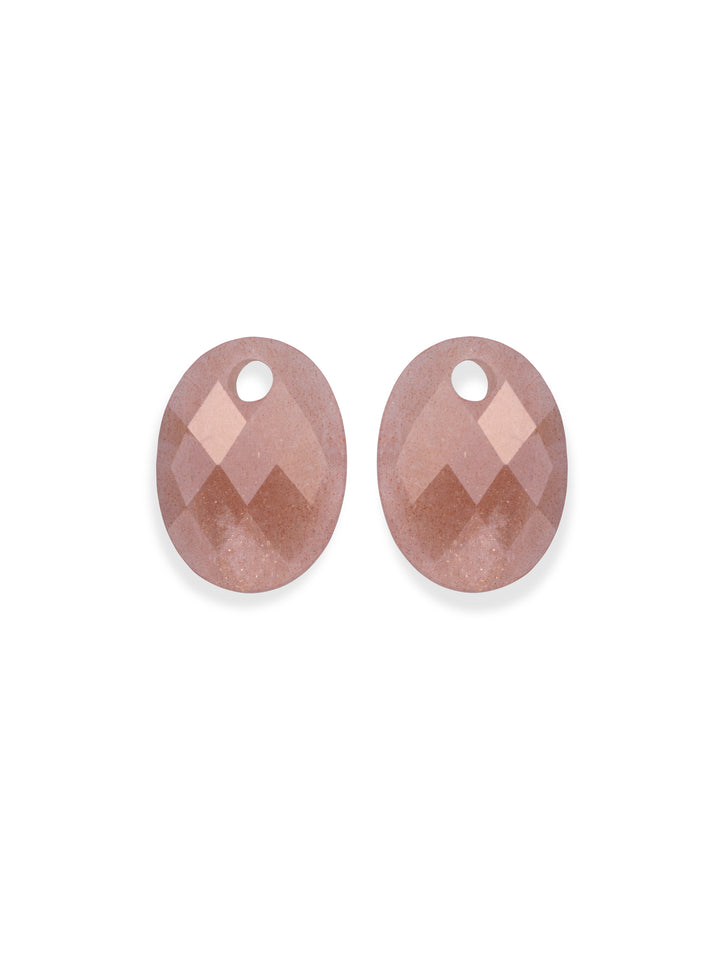 Sunstone Medium Oval oorbel edelstenen