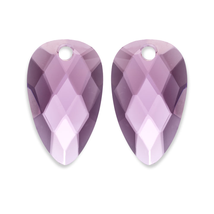 Aubergine Quartz Blossom Pierres d'oreille