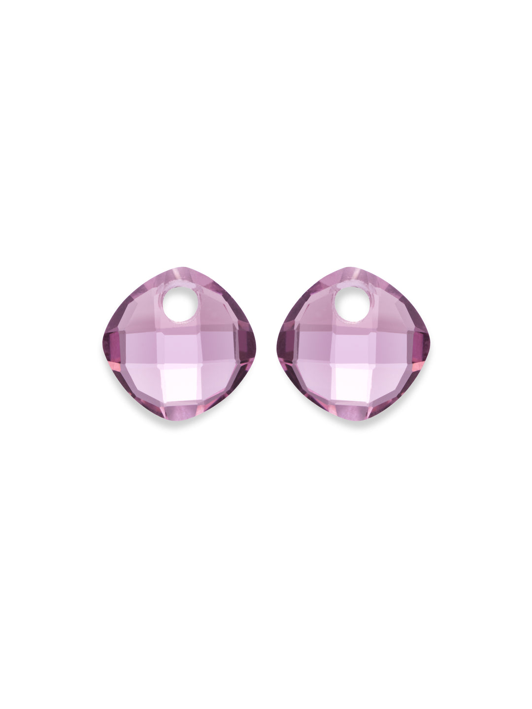 Aubergine Quartz Cushion Cut oorbel edelstenen