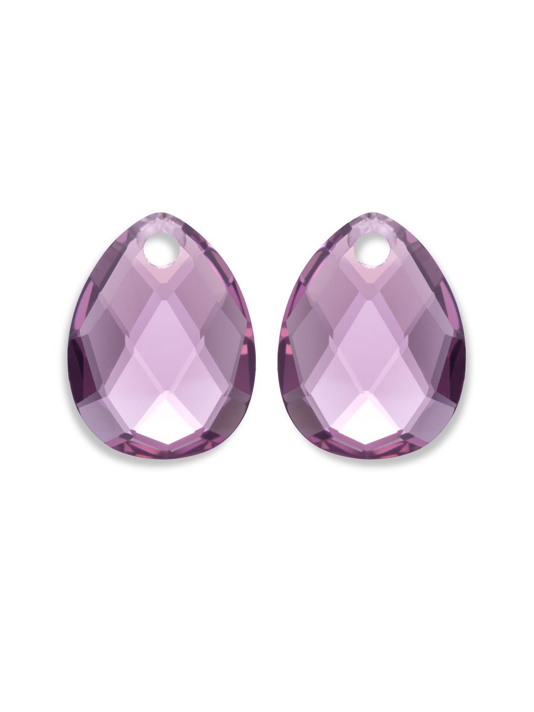 Aubergine Quartz Afterglow oorbel edelstenen