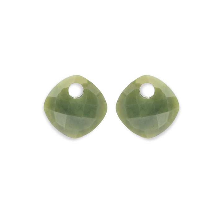 Southern Jade Cushion Cut Earbel precious stones