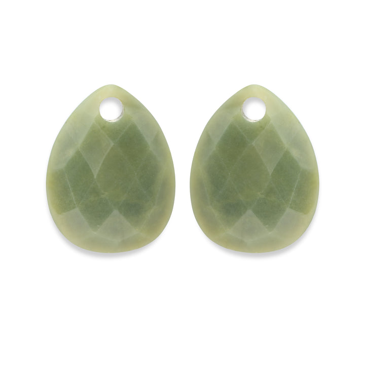 Southern jade afterglow earring precious stones