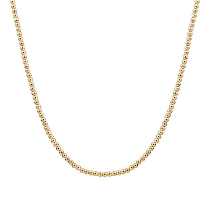 Essential beaded chain Gold Plated 3mm