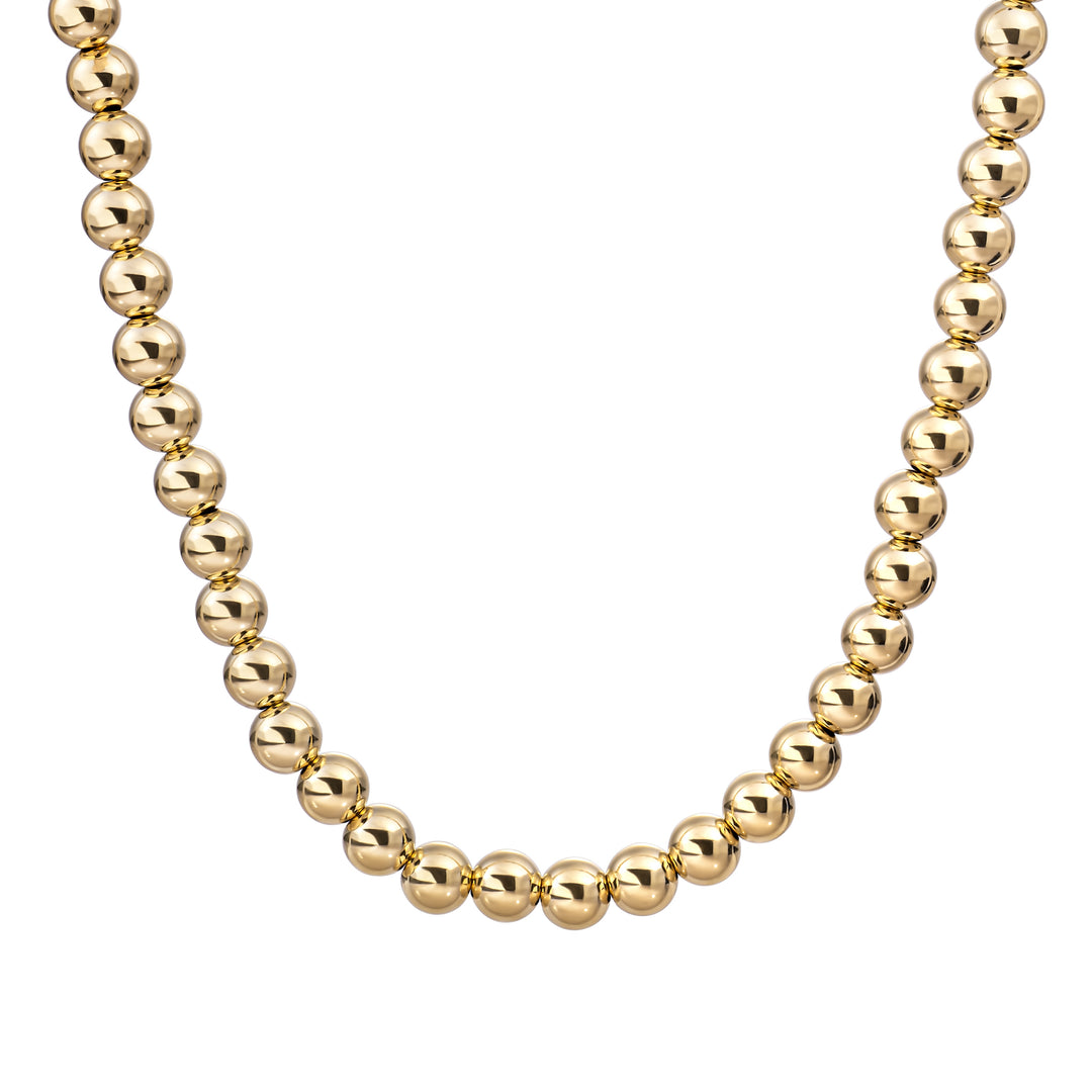 Essential beaded chain Gold Plated 8mm