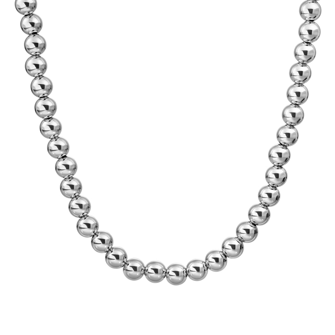 Essential beaded chain silver 8mm
