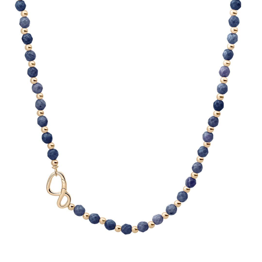 Link necklace Sodalite Mix l Gold Plated