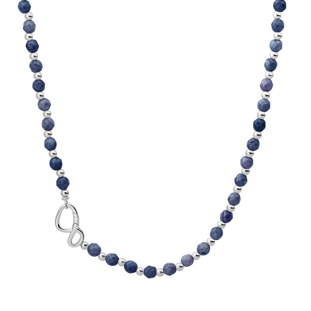 Link necklace Sodalite Mix l Silver