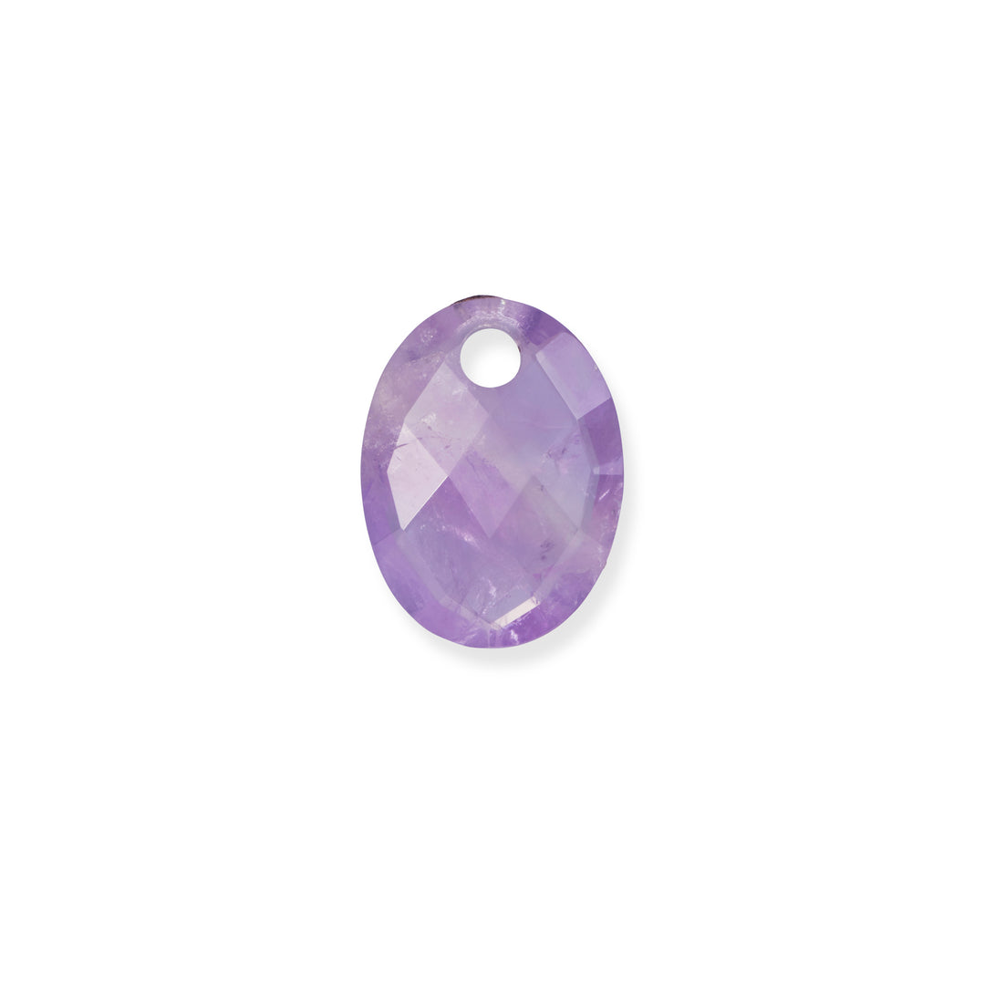 Amethyst Medium Oval Necklace Gemstones
