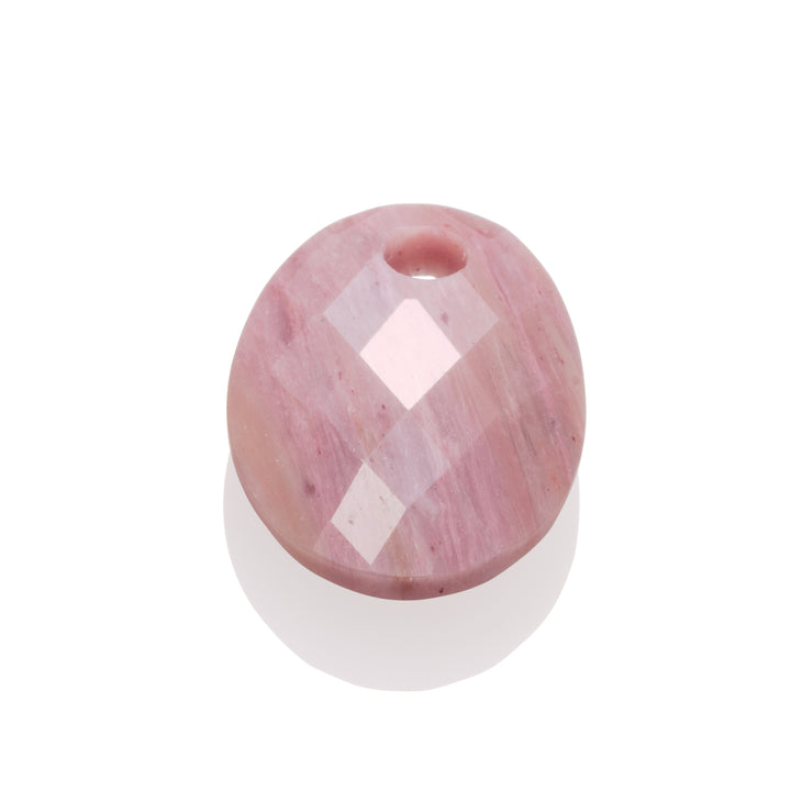 Pink Rhodonite Medium Oval Necklace Gemstones