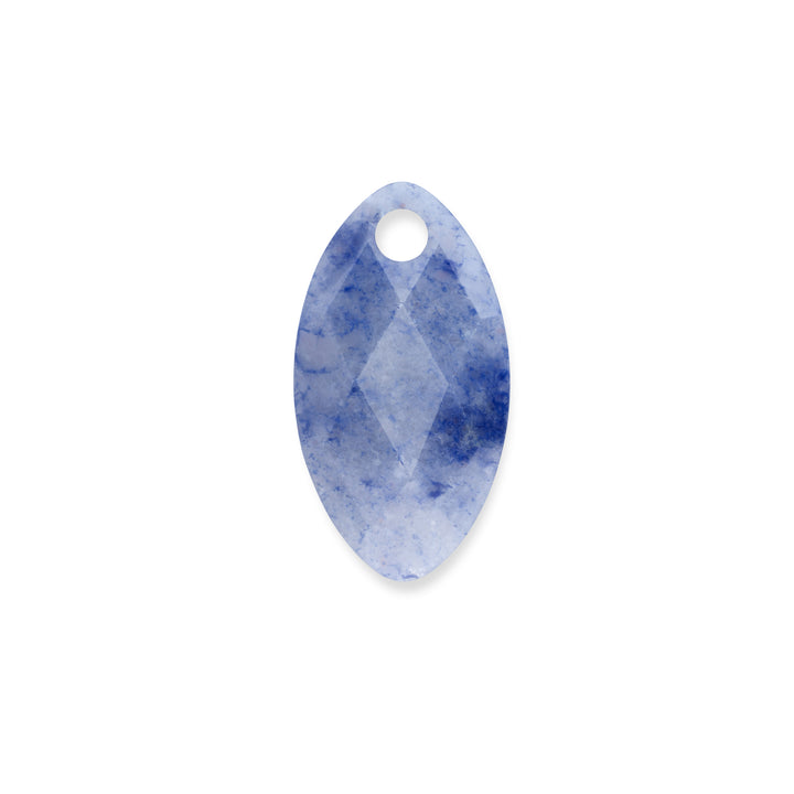 Blau Aventurine Blatt Halskette Edelstein