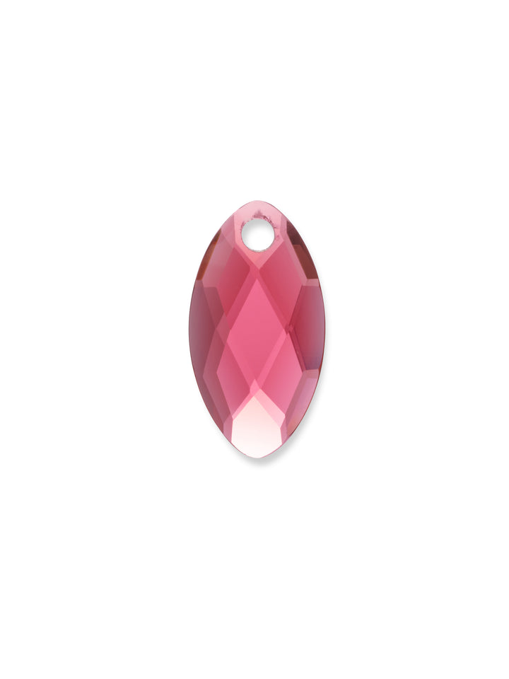 Fuchsia Quartz Leaf ketting edelsteen