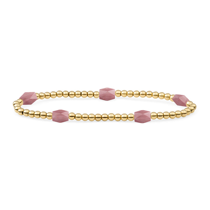 Gouden armband voor dames van Sparkling met edelstenen #kleur_goud