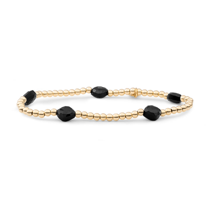 Onyx Kissen geschnittenes Armband