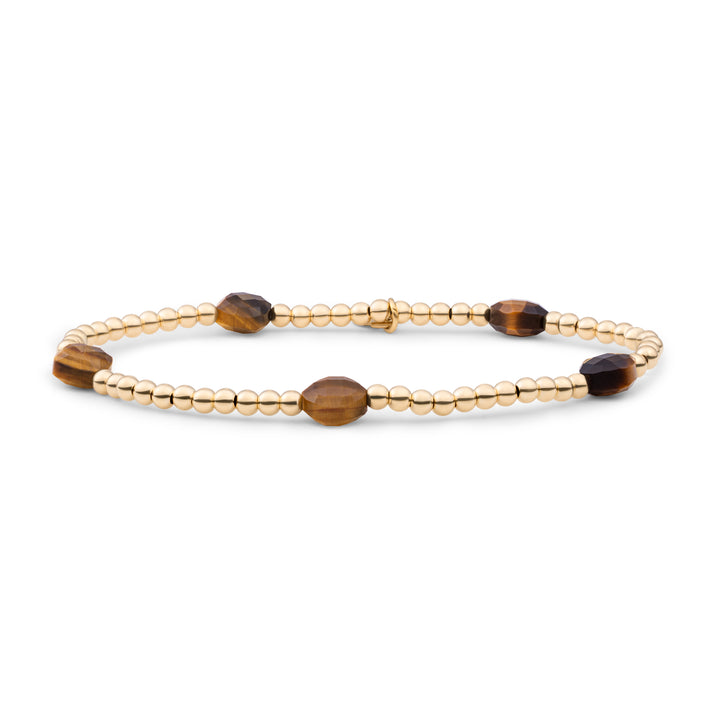 Tiger Eye Kissen geschnittenes Armband