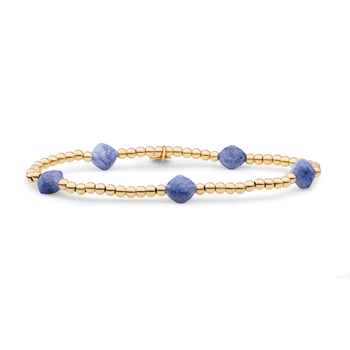 Blue Aventurine Cushion Cut Bracelet