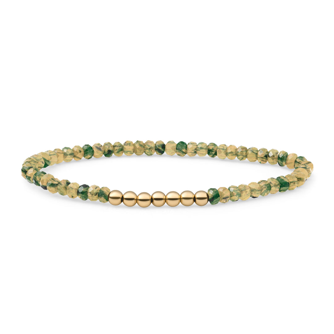 Ya'an green jade reverse universe bracelet