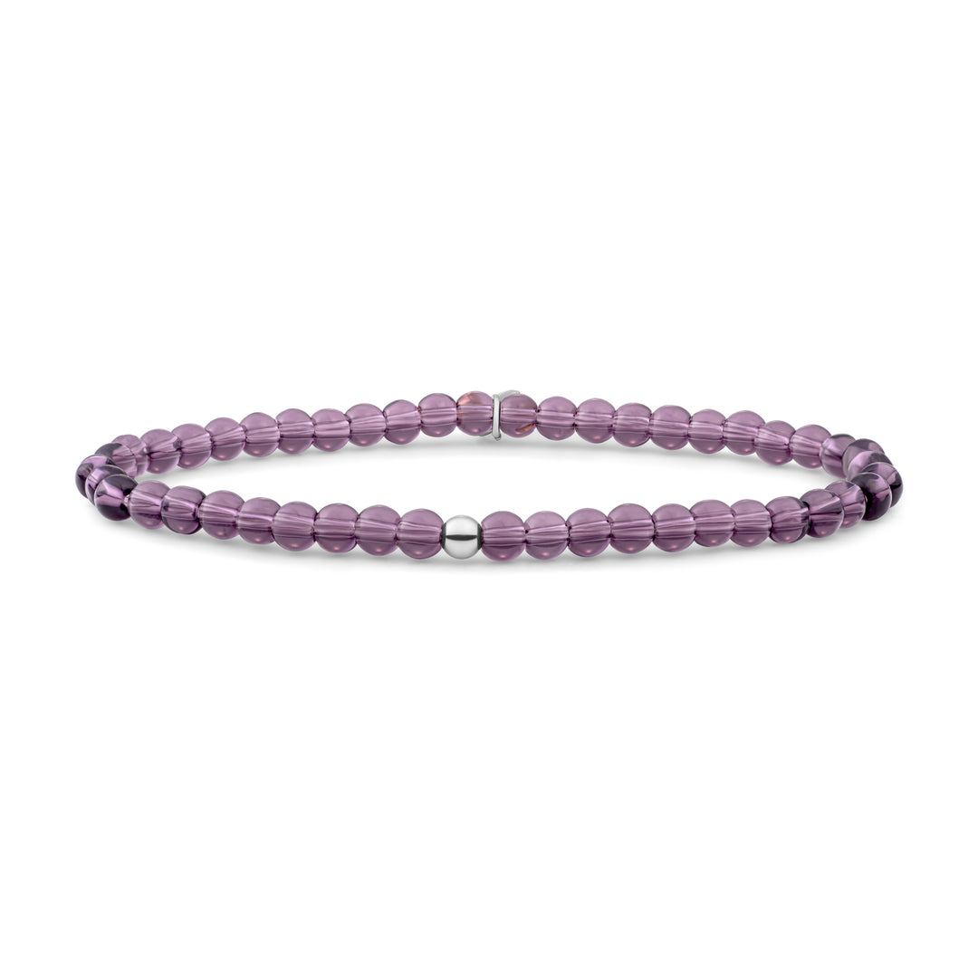 Aubergine Quartz Saturn Small Bracelet