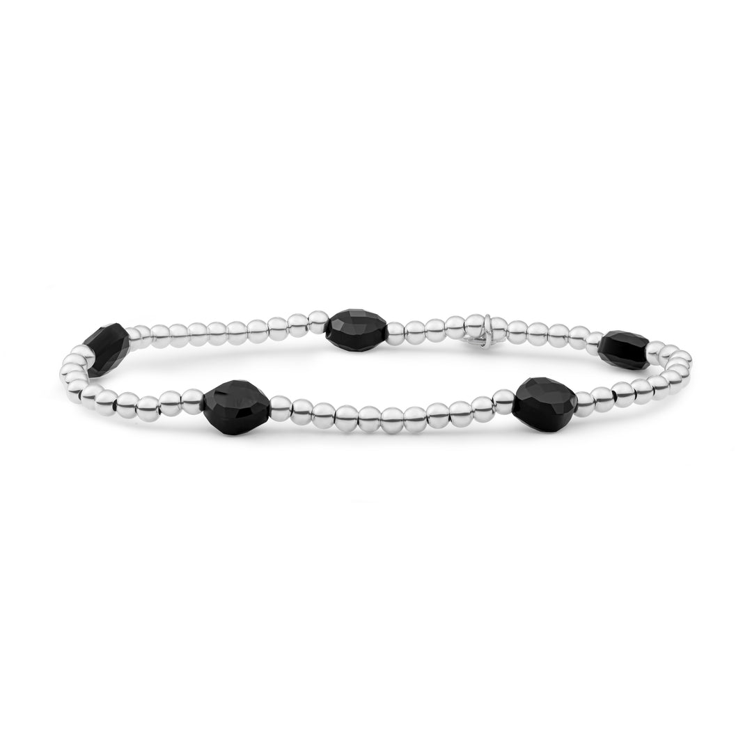 Onyx Kissen geschnittenes Armband