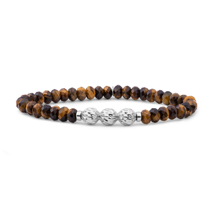 Tiger eye fuse beads bracelet