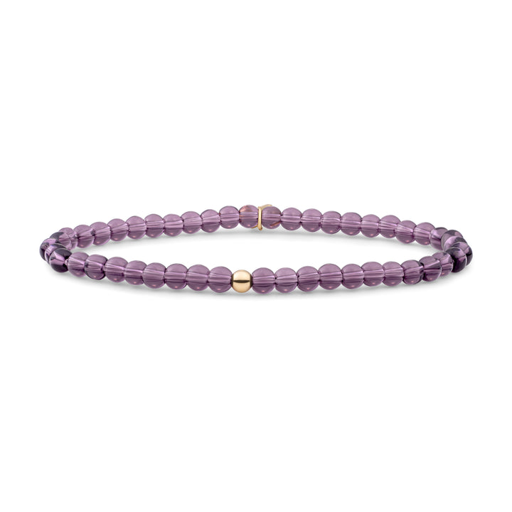 Aubergine Quartz Saturn kleines Armband