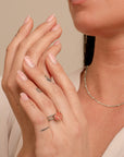 Twist Ring Cherry Quartz | Zilver
