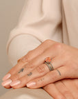 Twist Ring Cherry Quartz | Zilver