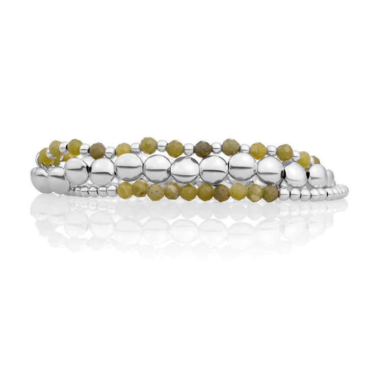 Southern Jade Interstellar Universe Bracelets Stack | Silver