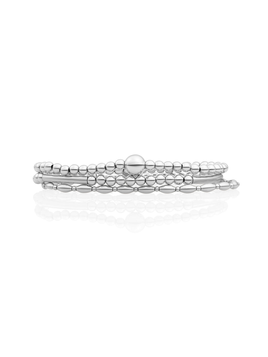 Core Rice Armbanden Set Zilver - Sets