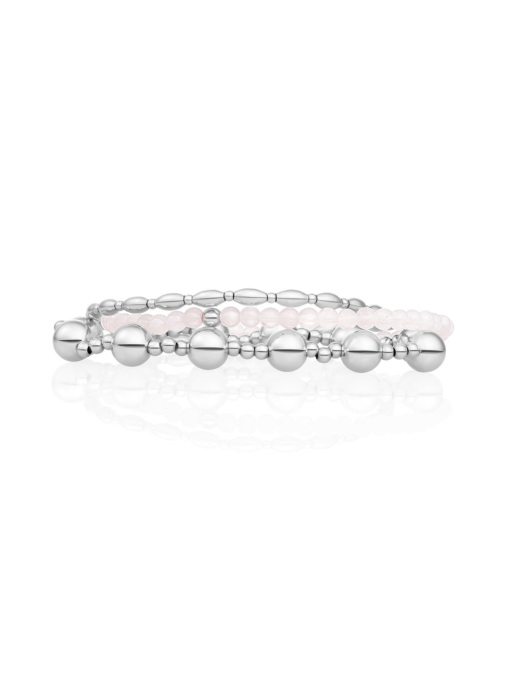 Moonstone Saturn Bold Mix Armbanden Set Zilver - Sets
