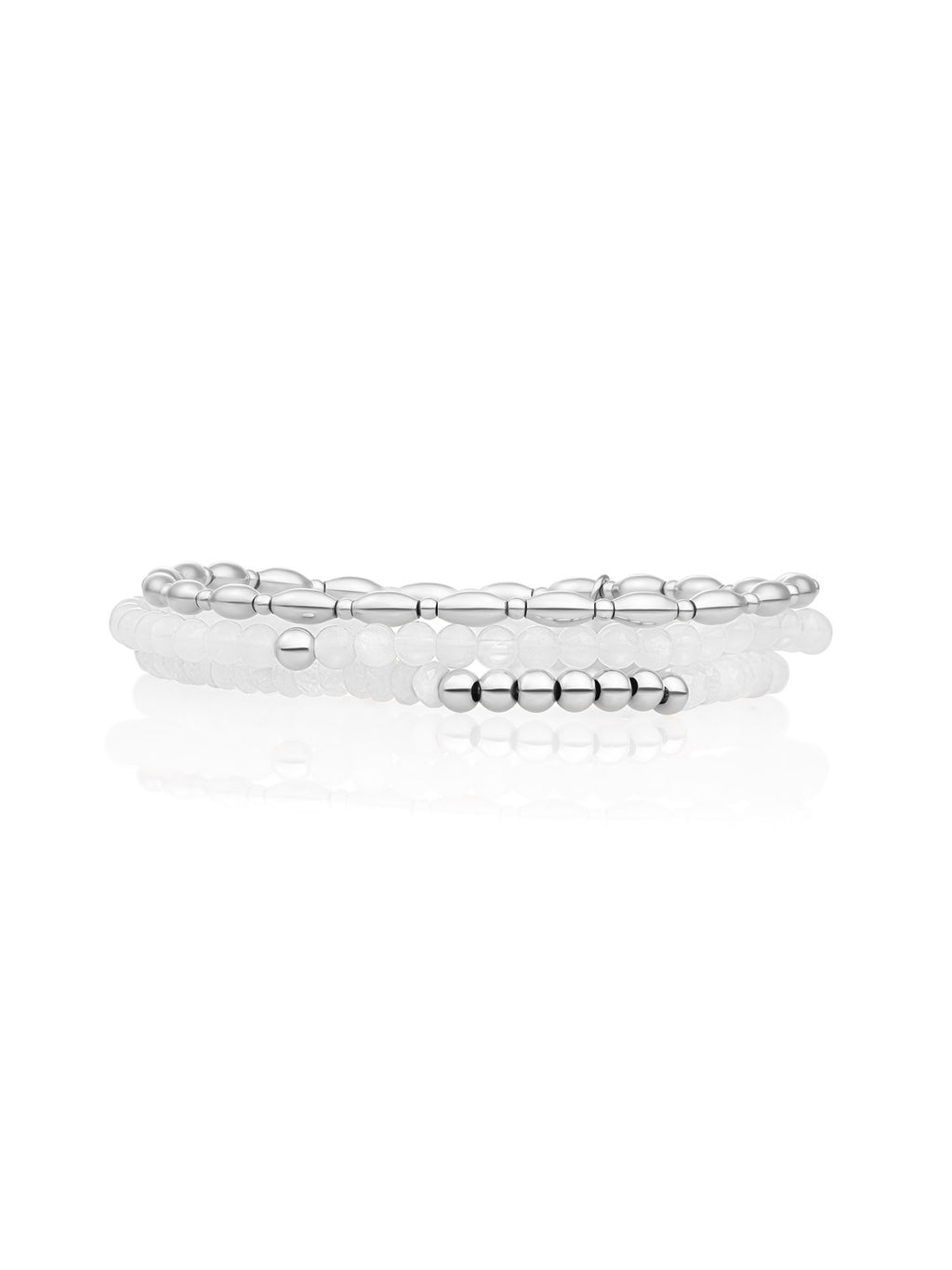 Moonstone Reverse Universe Armbanden Set Zilver - Sets